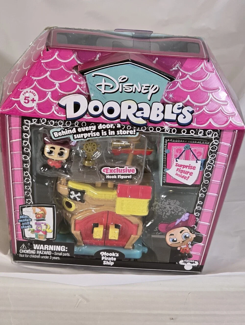 Disney Doorables Hook's Pirate Ship Mini Playset Season 1 NEW Sealed Peter Pan